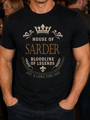 Sarder nachname herren shirt - nachname,